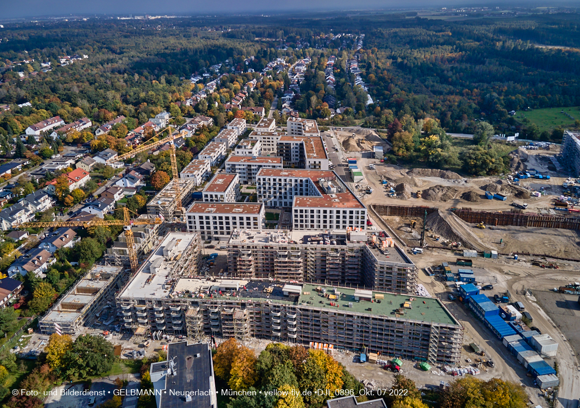 13.10.2022 - Baustelle Alexisquartier und Pandion Verde in Neuperlach